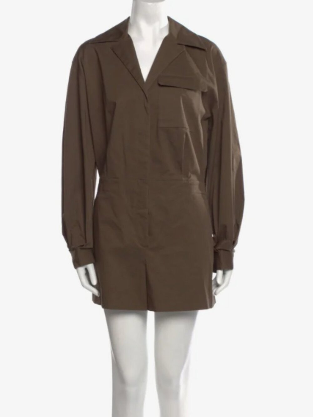 Theory  V-Neck Romper  Brown | Size: M | US 6